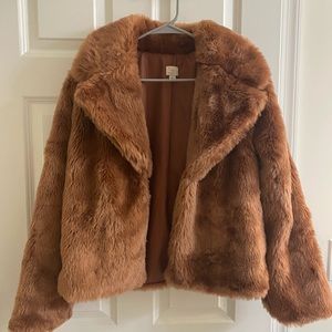 Faux fur jacket